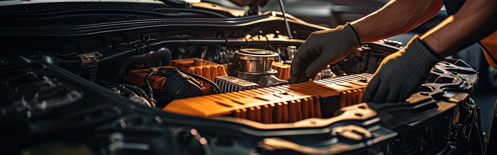 Automechaniker bei der Arbeit